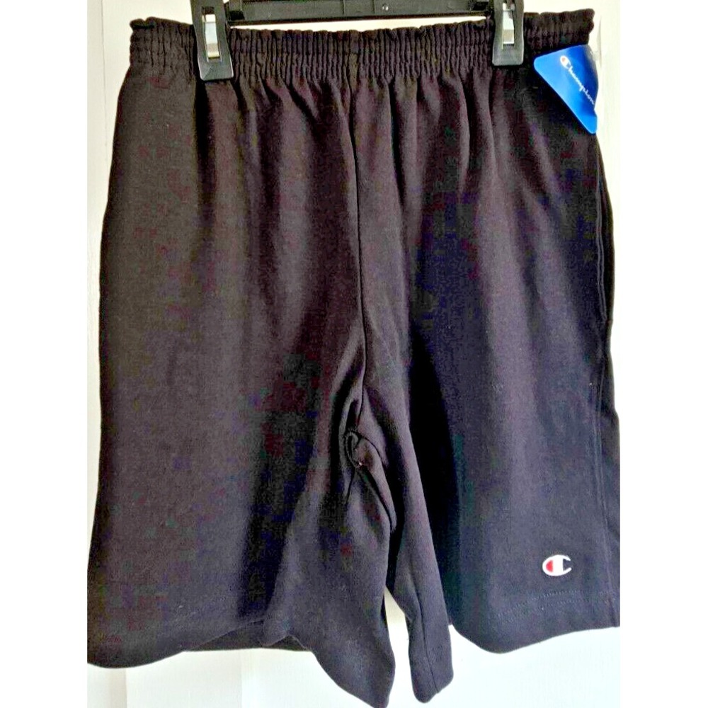 NWT champion‎ Authentic black s Cotton polyester blend Men Rugby shorts Small